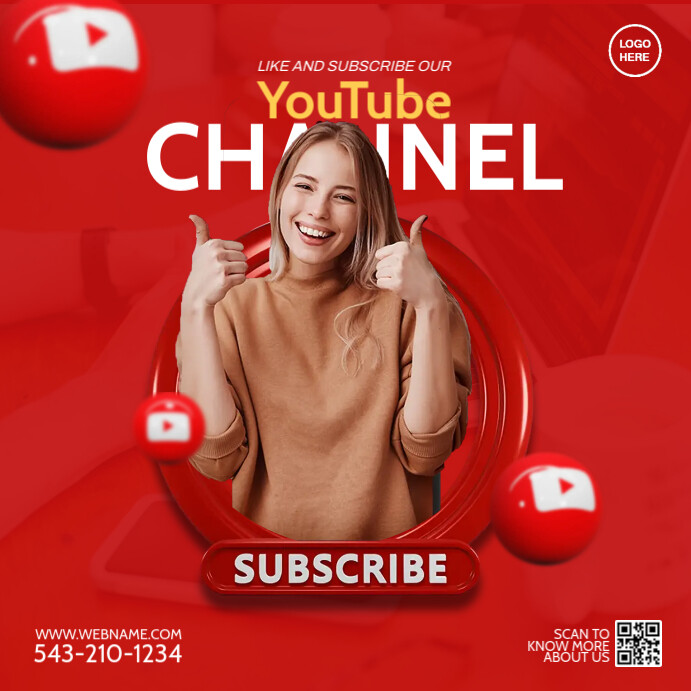 Please Subscribe Instagram Post template