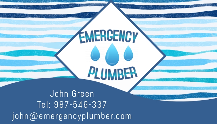 Modello Idraulico Biglietto Da Visita Templaye Postermywall