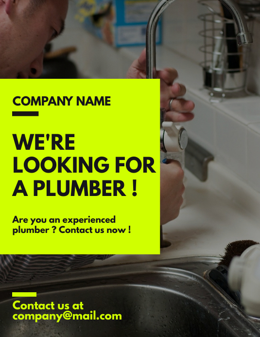 Plumber Hiring Flyer Template PosterMyWall Plumber Hiring Flyer Template PosterMyWall