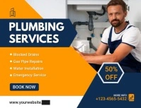 plumbin17 Flyer (format US Letter) template