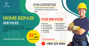 Plumbing Promotion fakebook Shared Image delt Facebook-billede template