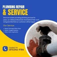 Plumbing Repair Service Instagram Post template