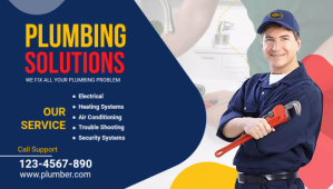 Plumbing Services Blog Header template