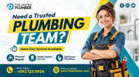 Hvid Plumbing Services YouTube Duimnael Template