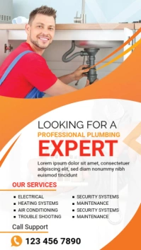 Plumbing Services Instagram Story template