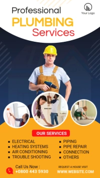 Plumbing Services Instagram Story template