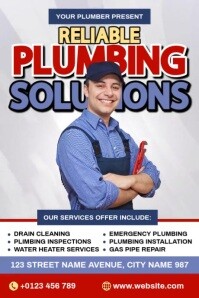 Plumbing Solutions Plakat template