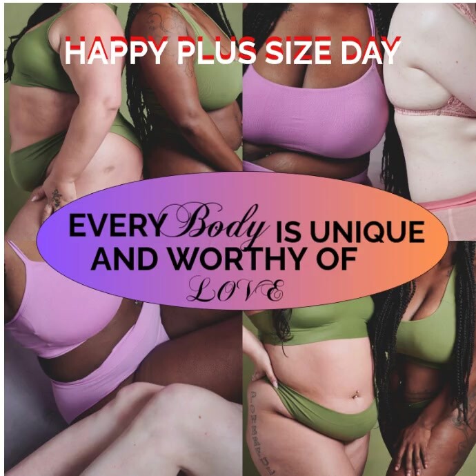 PLUS SIZE DAY Instagram Post template