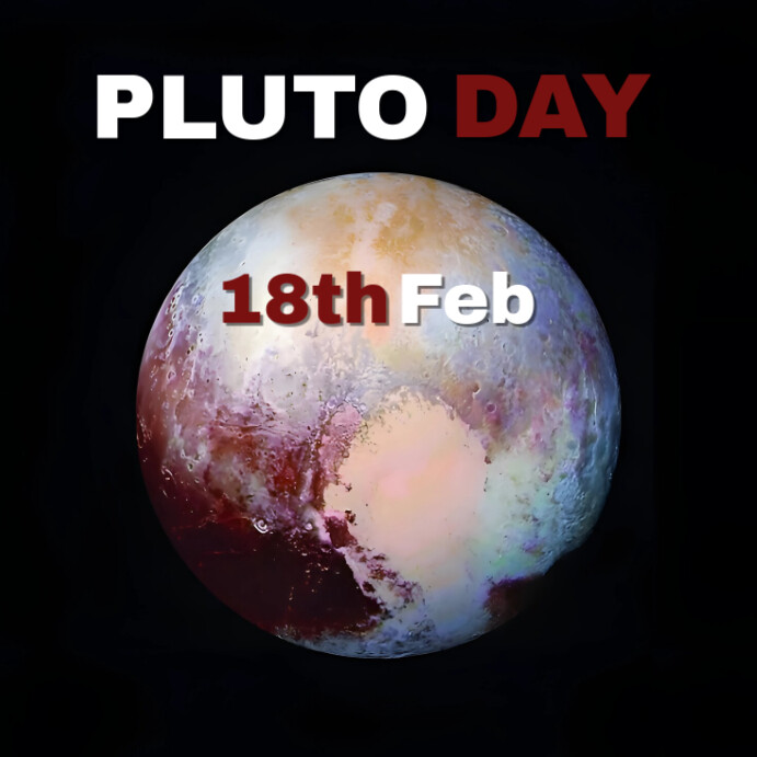 Happy Pluto Rotation Day Pluto Day Template | PosterMyWall