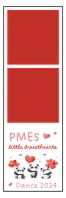 PMES Little Sweethearts Dance Photo Frame Tem Banner 2' × 6' template