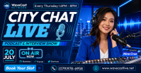Podcast & Interview Show Obraz udostępniany na Facebooku template
