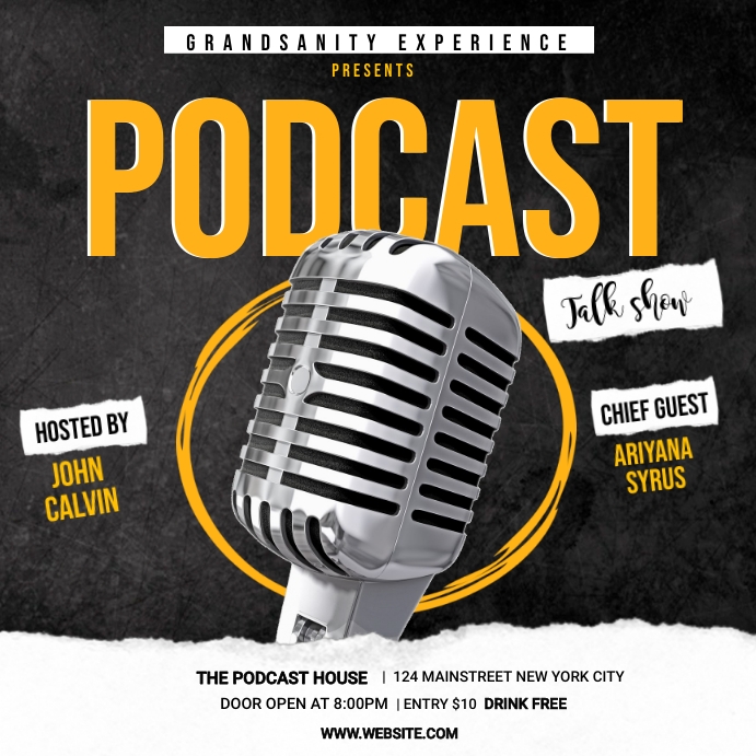 Podcast Ads Template | PosterMyWall