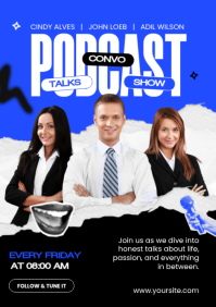 Podcast Ads A4 template
