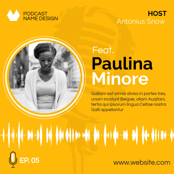 Podcast Advertisement Script podcast advertisement Template | PosterMyWall