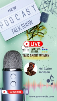 Postcast Advertising Example podcast advertising Template | PosterMyWall