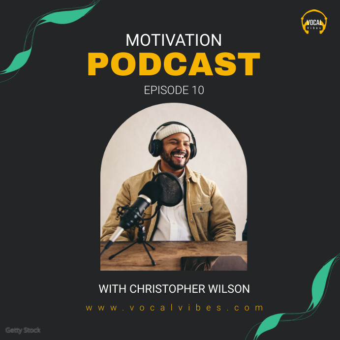 Podcast cover เทมเพลต | PosterMyWall