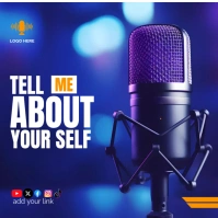 podcast cover Instagram-Beitrag template