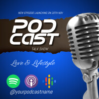 podcast cover Template | PosterMyWall