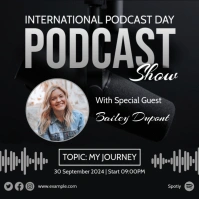 Podcast Day Show Instagram Post template