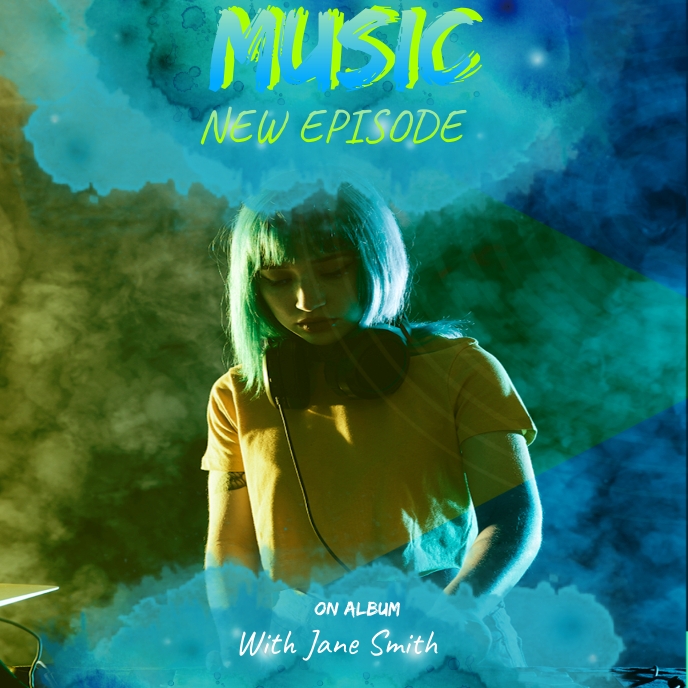 Podcast Cover ng Album template