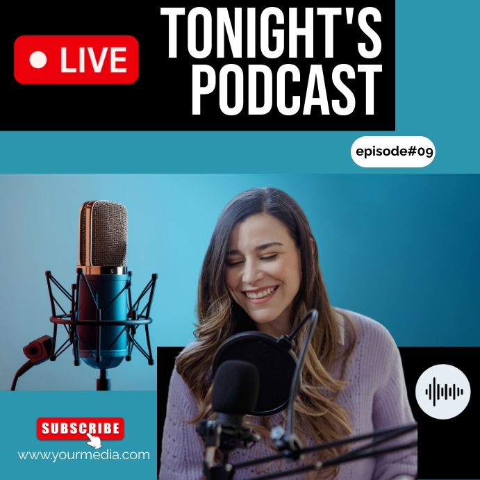 Podcast Template | PosterMyWall