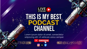 Podcast Digital Display (16:9) template