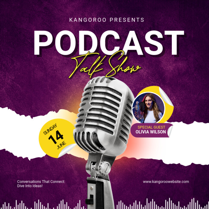 podcast Instagram-Beitrag template