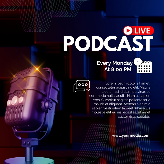 Podcast Template | PosterMyWall