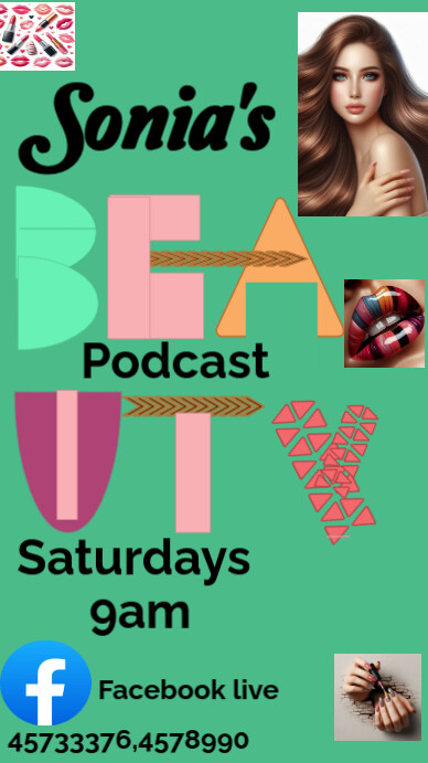Podcast Digital Display (9:16) template