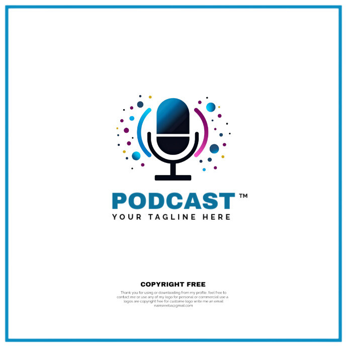 Podcast Logo template