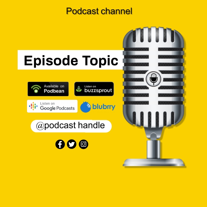 Podcast episode Instagram Post template