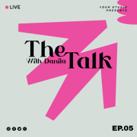 White Live Talk Show Quadrado Template