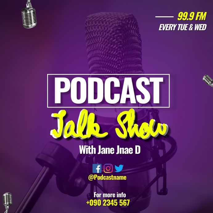 PODCAST FLYER Template PosterMyWall