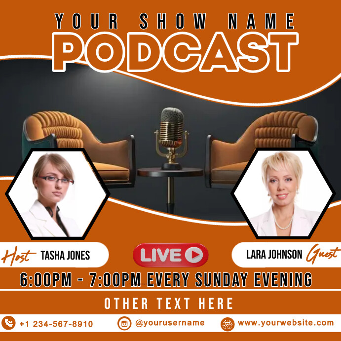 Podcast flyer Template PosterMyWall Podcast flyer Template PosterMyWall