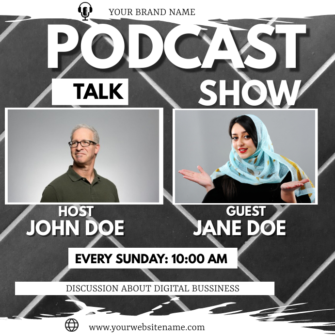 Podcast flyer Template PosterMyWall Podcast flyer Template PosterMyWall