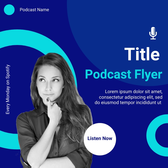 podcast flyer Template PosterMyWall podcast flyer Template PosterMyWall