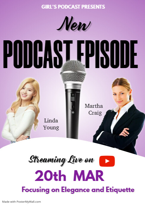 podcast flyer Template PosterMyWall podcast flyer Template PosterMyWall