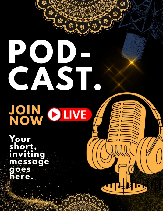 PODCAST FLYER template