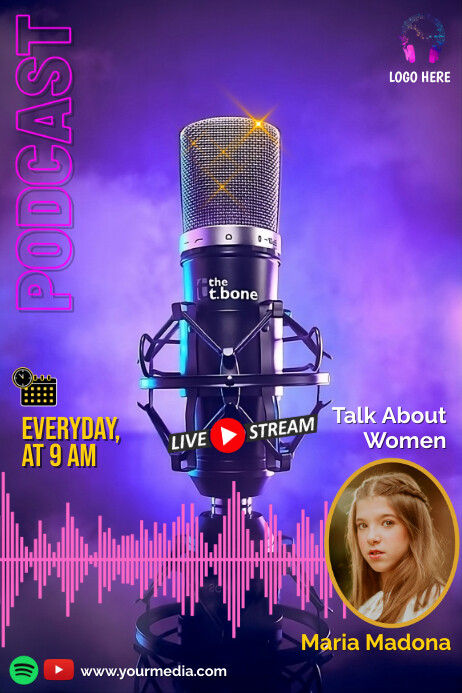 Podcast Flyer Template PosterMyWall Podcast Flyer Template PosterMyWall