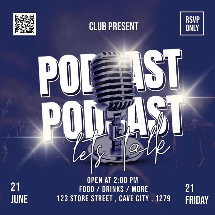 podcast flyer Template PosterMyWall podcast flyer Template PosterMyWall