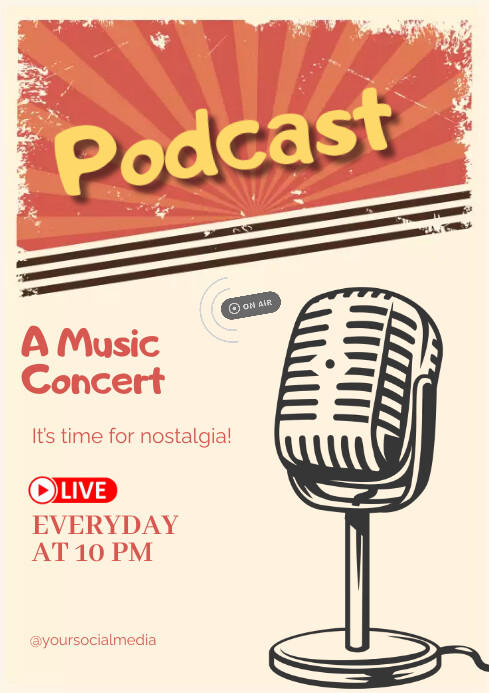 podcast flyer Template PosterMyWall podcast flyer Template PosterMyWall
