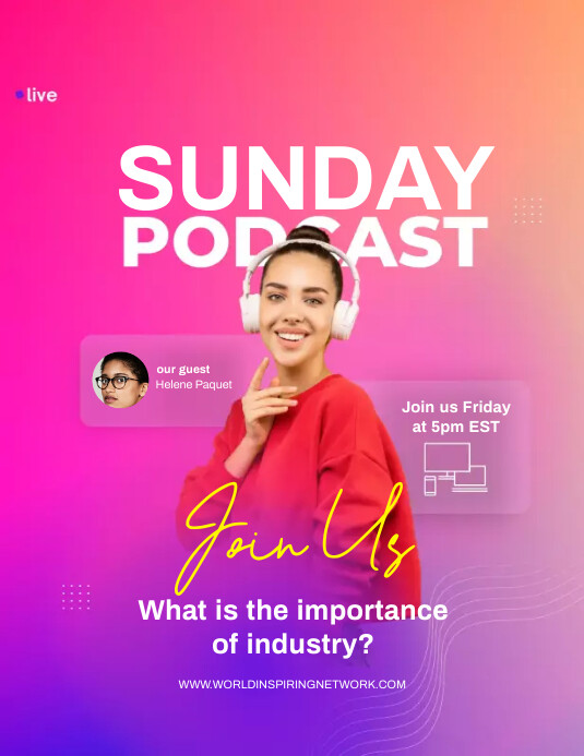 Podcast Flyer Template PosterMyWall Podcast Flyer Template PosterMyWall