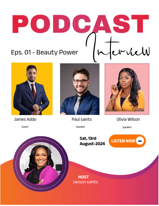 Podcast Flyer Template PosterMyWall Podcast Flyer Template PosterMyWall