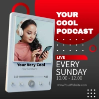 Podcast Instagram Quadrat (1:1) template