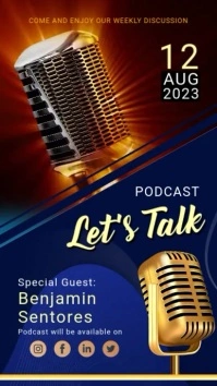 podcast instagram stroy template