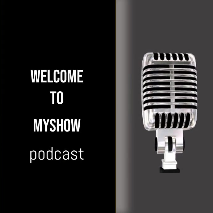 Podcast Intro Template PosterMyWall