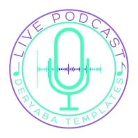 Podcast Karaoke Microphone Video Logo Maker template