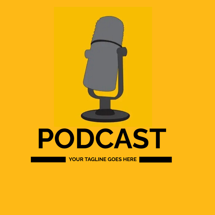 Podcast logo, podcast show logo design Logotyp template