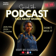 podcast night Quadrat (1:1) template