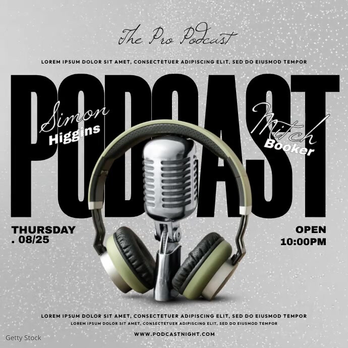 Plantilla de Podcast Night Event Instagram | PosterMyWall